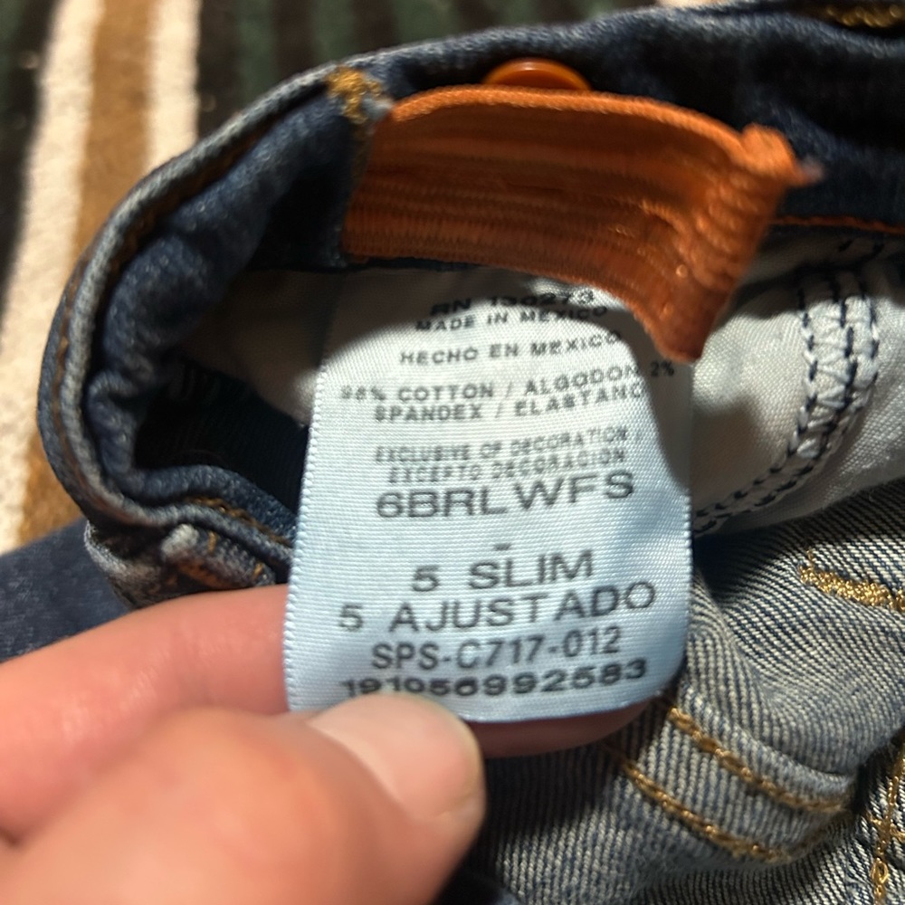 Size 5 Slim boys Wrangler Jeans